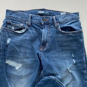 Old Navy Slim 30 34 Distressed Built in Flex Denim Jean